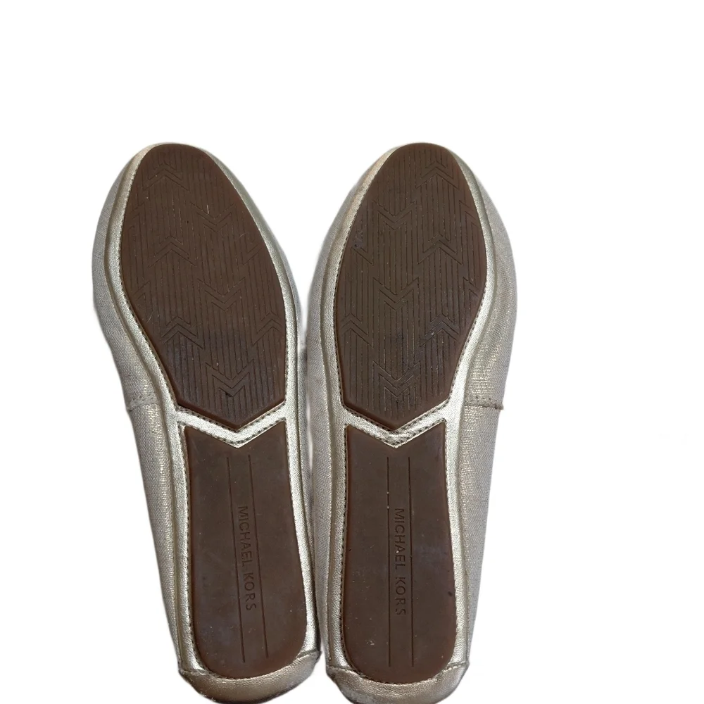 Michael Kors Lillie Gold Ballet Flats Women's Size 7.5